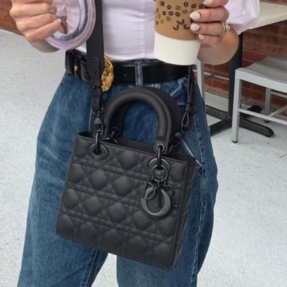 Dior Handbags - DIOR Matte Black My ABCDior Lady Dior